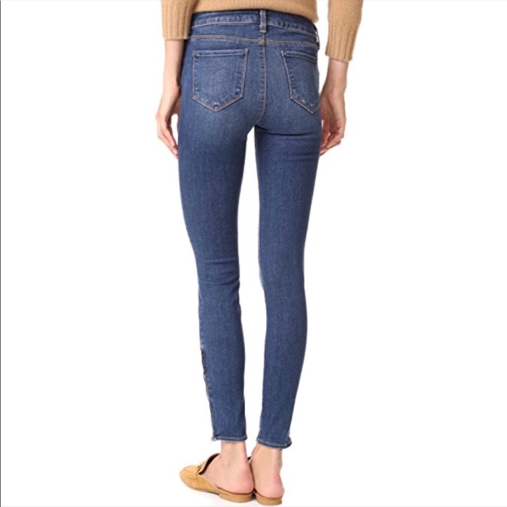 L’Agence Chanelle Mid Rise Skinny Jean Zipper 27 - Picture 3 of 7